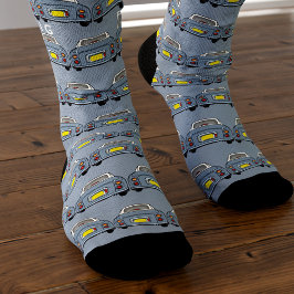 カーソックスラピスグレーフィガロカーパターンモノグラム ソックス