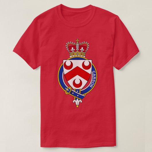 カーソンコートオブアームズ – 家紋 Tシャツ (デザイン正面)