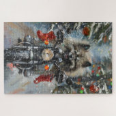 カーソンドッグ乗用オートバイクリスマス ジグソーパズル (横)