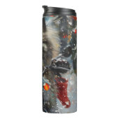 カーソンドッグ乗用オートバイクリスマス タンブラー (回転右)