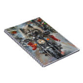 カーソンドッグ乗用オートバイクリスマス ノートブック (右側)