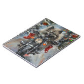 カーソンドッグ乗用オートバイクリスマス ノートブック (左側)