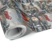 カーソンドッグ乗用オートバイクリスマス ラッピングペーパー (ロールコーナー)