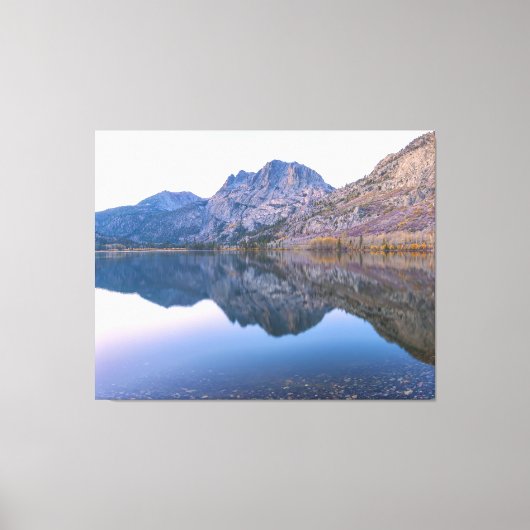 カーソン山とシルバー湖 キャンバスプリント (正面)