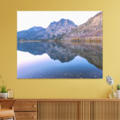 カーソン山とシルバー湖 キャンバスプリント (インサイチュ (リビング))