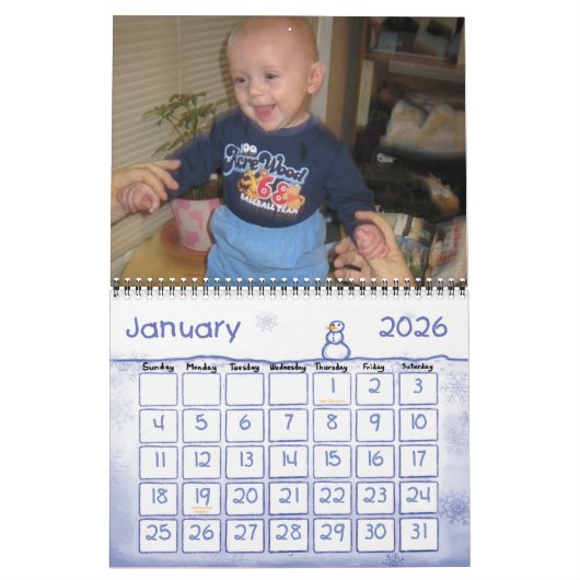 カーソン暦 カレンダー (1月 2026)