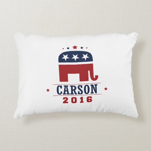 カーソン2016年のGOP象のデザイン アクセントクッション (正面)