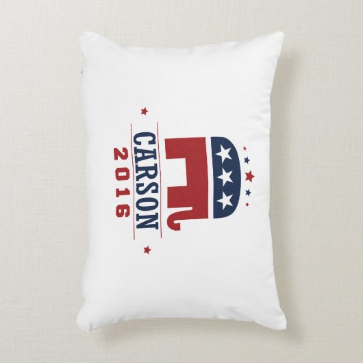 カーソン2016年のGOP象のデザイン アクセントクッション (正面(垂直))
