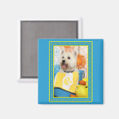 カーソン – ウェストハイランドテリア–6 マグネット (正面/裏面)