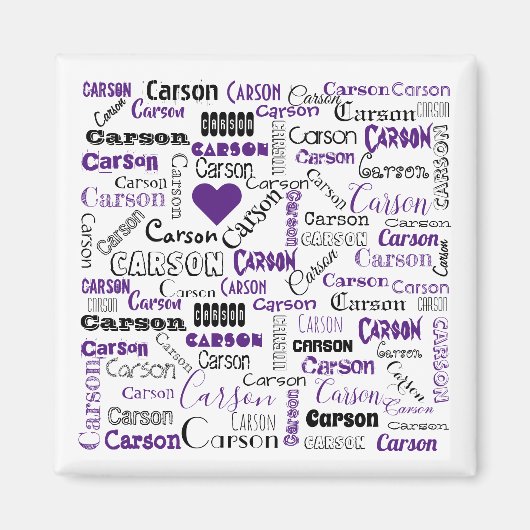 カーソン・マグネットという名前 マグネット (正面)