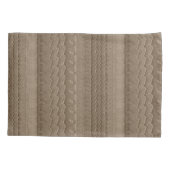 カータイヤトラックビーチゴールデンブラウン 枕カバー (裏面)