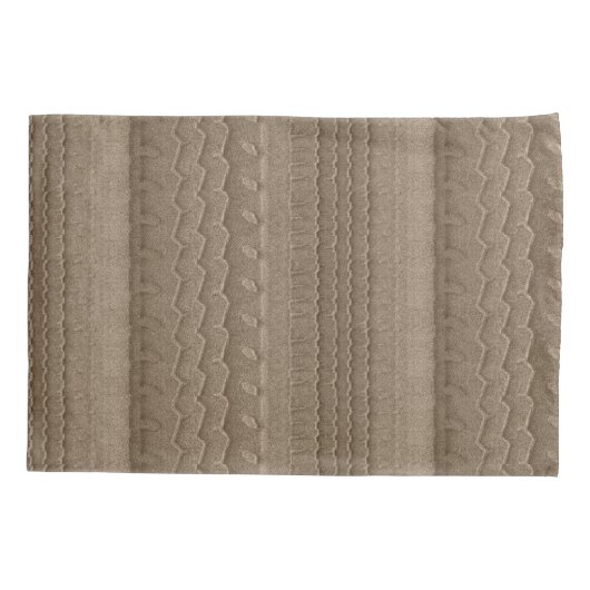 カータイヤトラックビーチゴールデンブラウン 枕カバー (裏面)