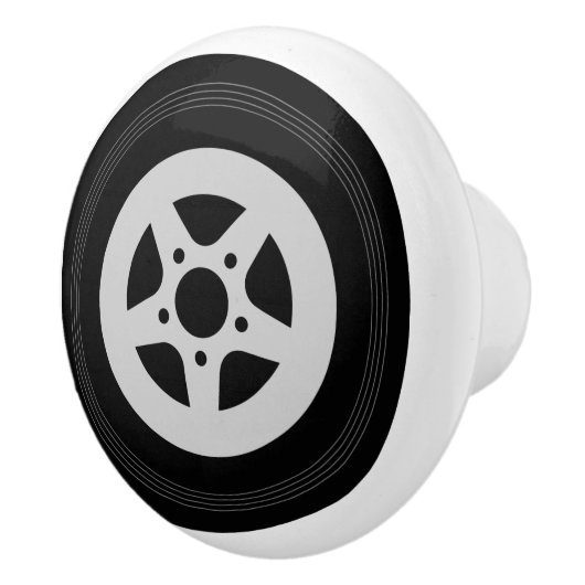 カータイヤホイールリムセラミックドアと引き出しノブ セラミックノブ (右)