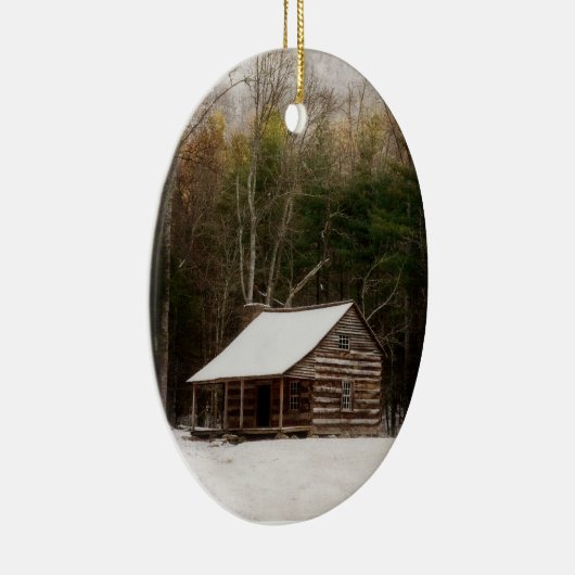 カーターの盾の小屋の冬のオーナメントのCadesの入江TN セラミックオーナメント (右)