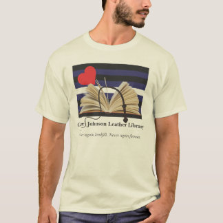 カーターまたはジョンソンの革図書館のTシャツ Tシャツ