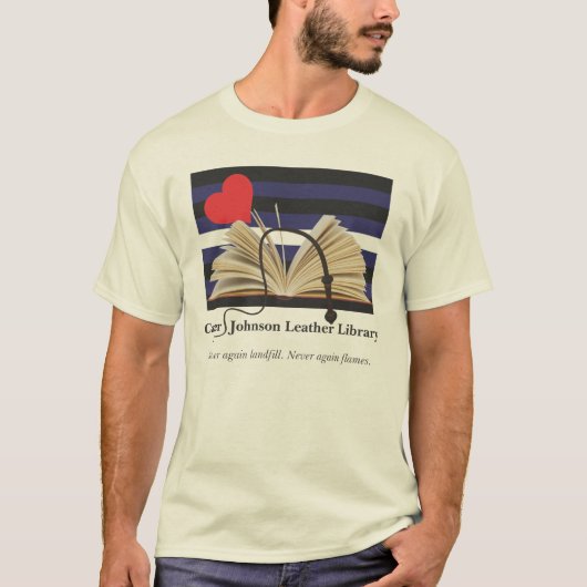 カーターまたはジョンソンの革図書館のTシャツ Tシャツ (正面)