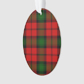 カータータンチェックレッドグリーンプレイド オーナメント (正面)