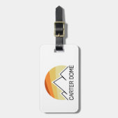 カータードームニューハンプシャーレトロ ラゲッジタグ (正面縦)