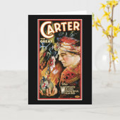 カーターヴィンテージの手品師素晴らしいの カード (黄色い花)