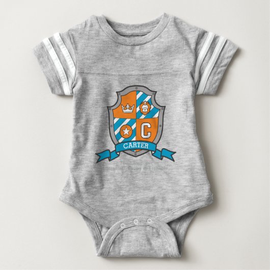 カーター少年C名と意味の少年の腕のコート トドラーTシャツ (正面)