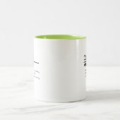 カーター、男のパーソナライズされた子の名前定義 ツートーンマグカップ (中央)