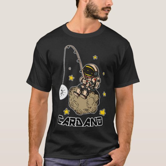 カーダノ・アダの宇宙飛行士魚釣り Tシャツ (正面)