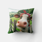 カーチを着たハイファー牛 クッション (裏面)