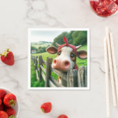 カーチを着たハイファー牛 スタンダードカクテルナプキン (インサイチュ)