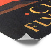 カーチスいつでもどこでも飛ぶ古いエア飛行機ポスター ポスター (角)