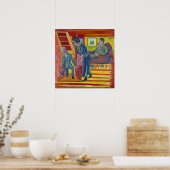 カーチナー – カップルと新人 ポスター (キッチン)