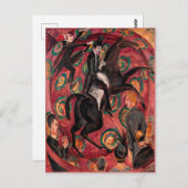 カーチナー – サーカスライダー、キャスタネットのダンサー ポストカード (正面/裏面)