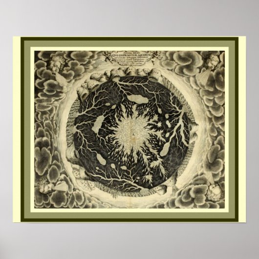 カーチャーの「Mundus Subterraneus」 – 水16 x 20 ポスター (正面)