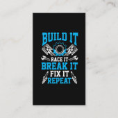 カーチューニング整備士レースブレークエンジニアリング 名刺 (正面)