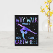 カーツホイールギムナストガール カード (黄色い花)