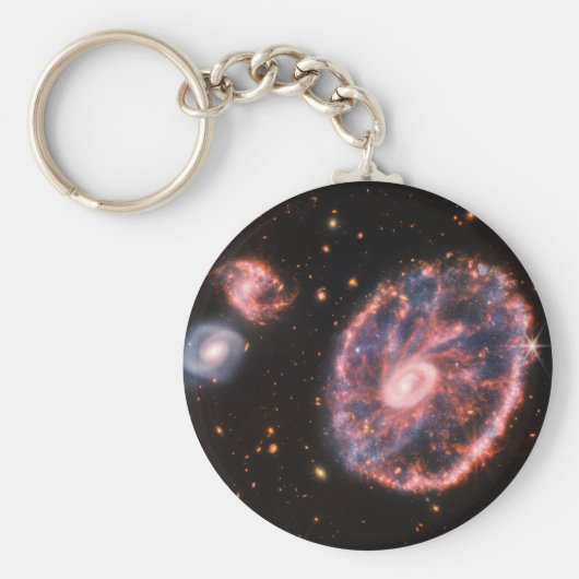 カーツホイール銀河系JWSTジェームズウェッブ宇宙望遠鏡 キーホルダー (正面)