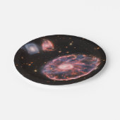 カーツホイール銀河系JWSTジェームズウェッブ宇宙望遠鏡 ペーパープレート (アングル)