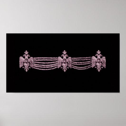 カーティアピンクネックレス～プリントポスター ポスター (正面)