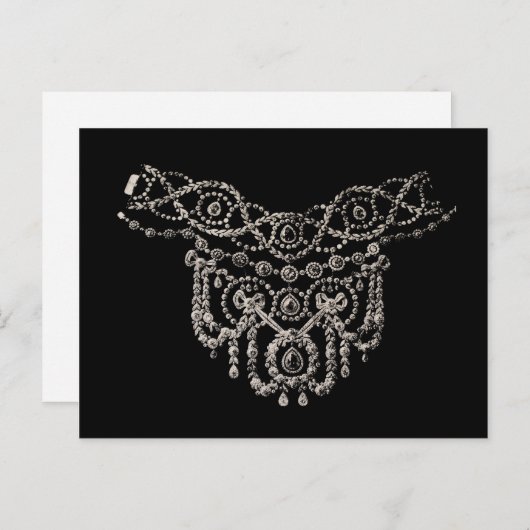 カーティエジュエリーネックレス~はがき ポストカード (正面/裏面)