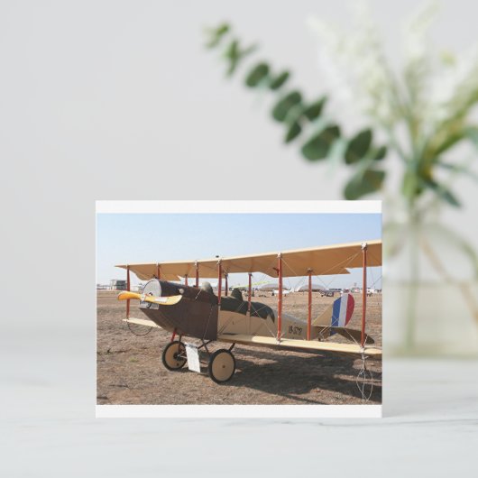カーティスジェニーバイプレーン航空機 ポストカード (スタンド正面)