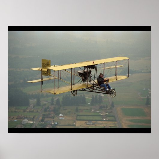 カーティス、プッシャーのレプリカ、1947_クラシックAviation ポスター (正面)