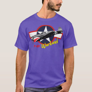 カーティスP40ウォーホークワールドII戦闘機 Tシャツ