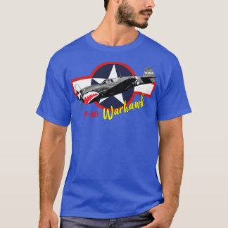 カーティスP40ウォーホークワールドII戦闘機 Tシャツ