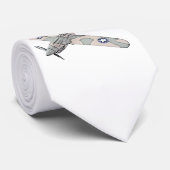 カーティスP-40ウォーホーク航空機鉛筆イラストレーション ネクタイ (ロール)