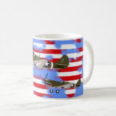 カーティスP-40ワルホークマグ コーヒーマグカップ (正面右)