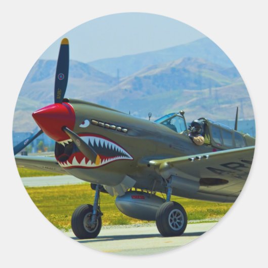 カーティスP-40ワルホーク ラウンドシール (正面)