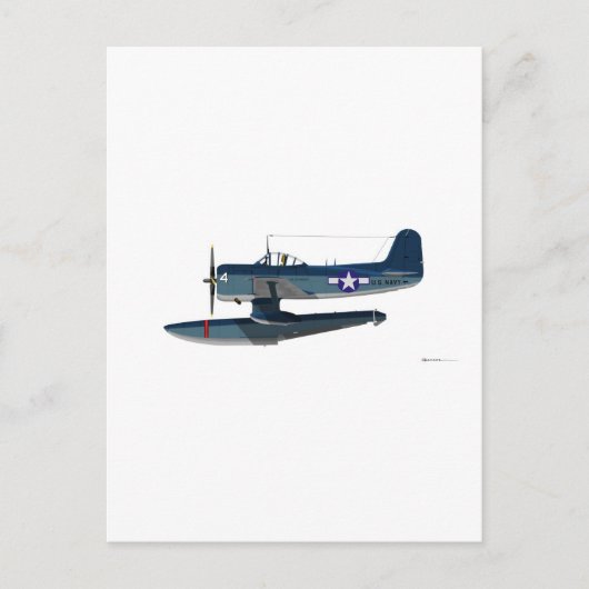 カーティスSC-1シーホーク ポストカード (正面)