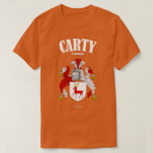 カーティ・ファミリー・コート・オブ・アームズ翻訳と意味 Tシャツ (デザイン正面)