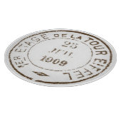 カーテフランスのポストエールポストマークエッフェルタワーヴィンテージ カッティングボード (角)