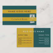 カーテンに"印を付け"、名刺を盲目にします 名刺 (正面/裏面)