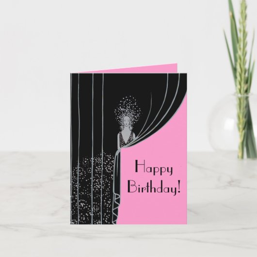 カーテンのファッションプレートの~カード カード (正面)